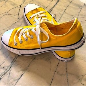 Yellow Converse Chuck Taylor Low Tops